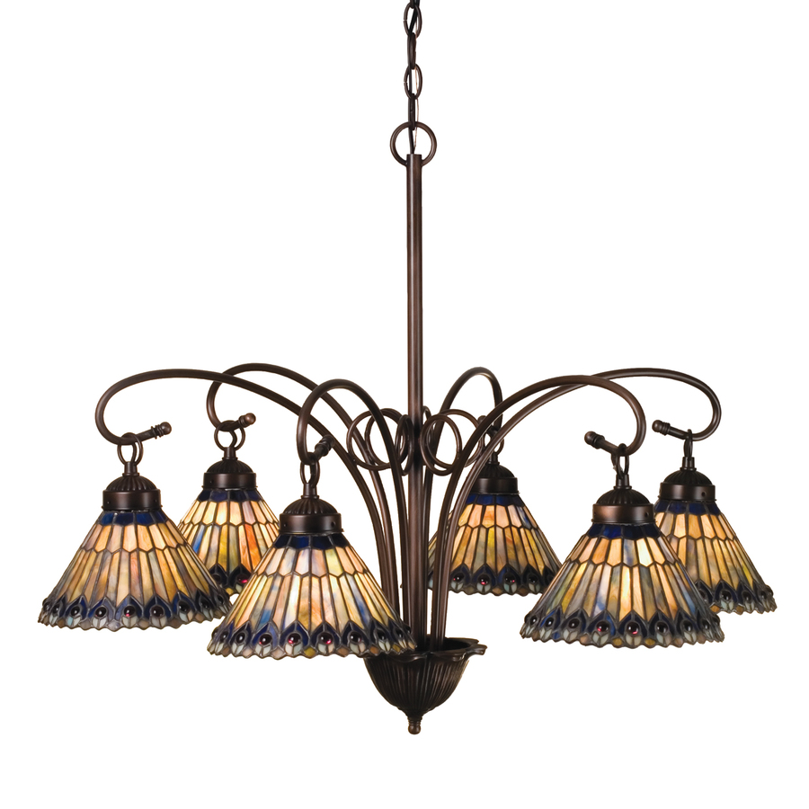 Full Size of Meyda Tiffany Jeweled Peacock In Light Mahogany Bronze French Style Lighting Farmhouse Chandeliers Craftsman Floor Lamp Cottage For Low Ceilings Vintage Shades Inspired Lamps Spanish Pendant Australia Industrial Pendants Cable