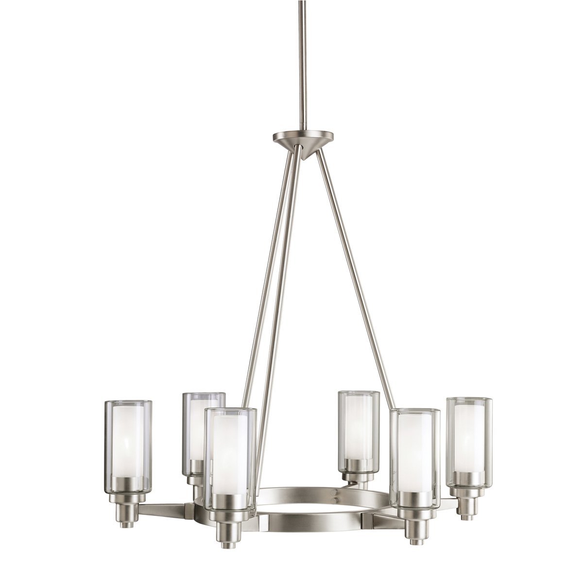 Full Size of Satin Nickelier Chain Progress Lighting Brushed Light Canopy Moderniers Contemporary Nickel Chandeliers Chandelier With Fabric Shades Lowes 5-light White Antique Alabaster Glass Uk Polished