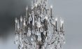 Crystal And Bronze Chandelier