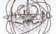 Wrought Iron And Crystal Chandeliers