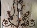 Large Iron Chandeliers