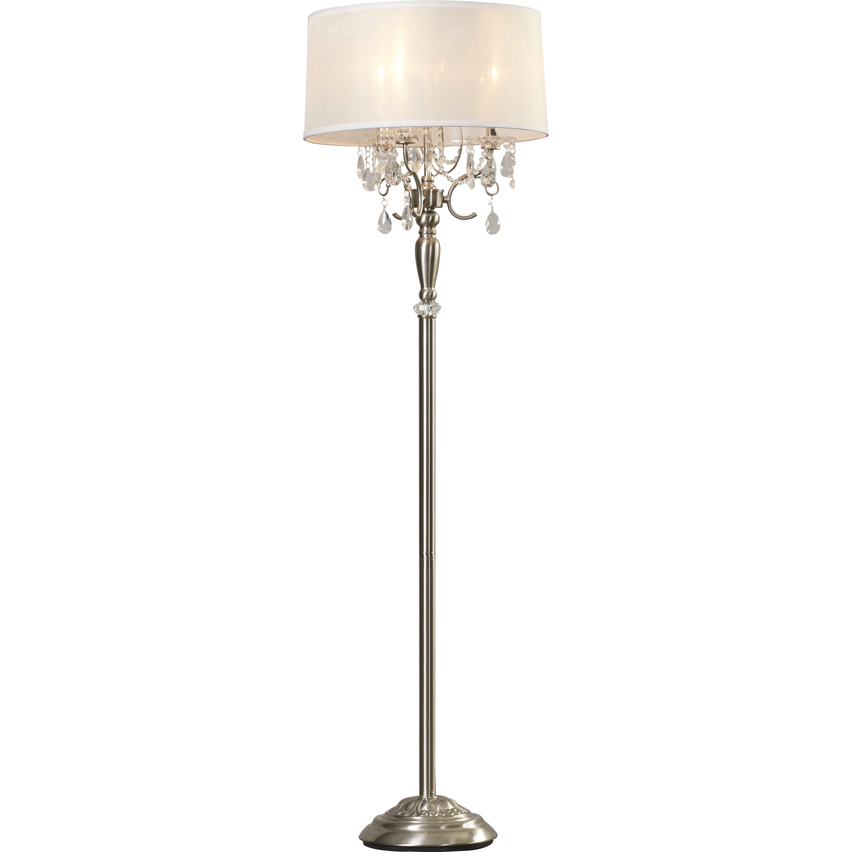 Full Size of Floor Lamp With Crystal Shade And Lights Brass Standing Lampslier Drum Shades Cheap Home Depot Shape Lowes Lighting Pottery Barn Chandelier Black Clip On Light Non