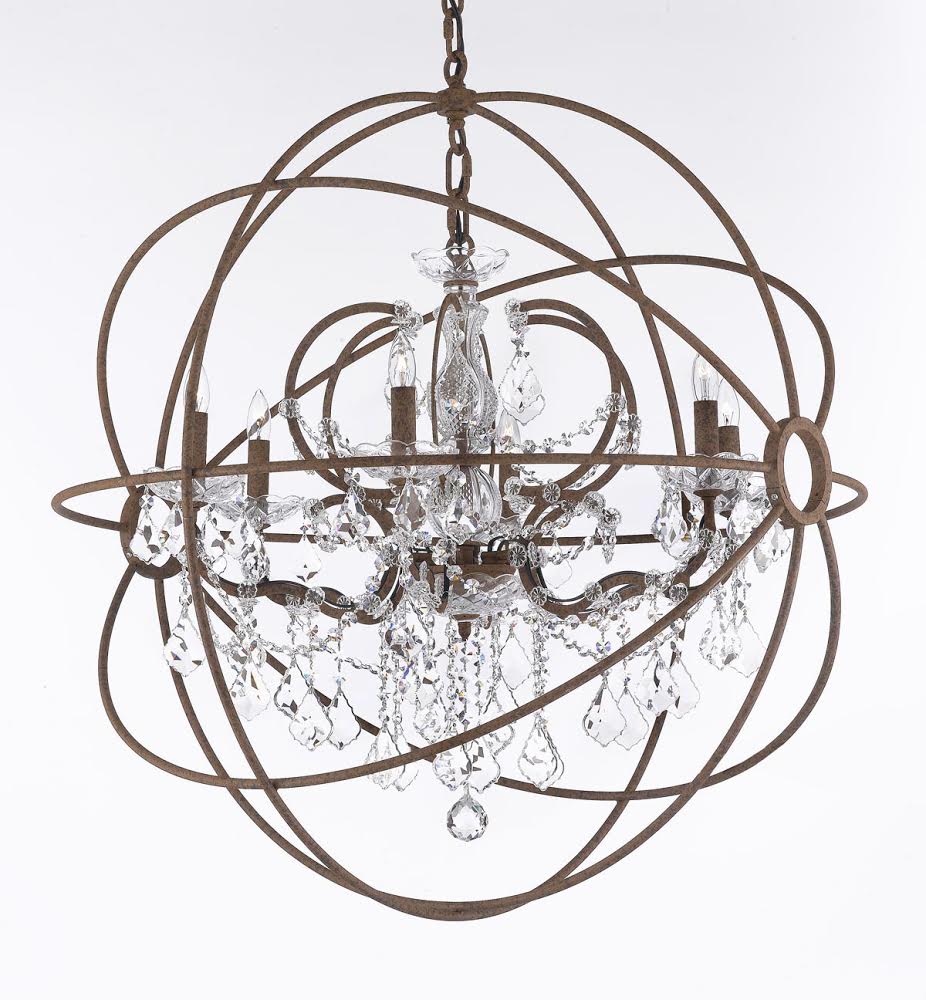 Full Size of J10ht With Crystal Iron Orb White Chandelier Large Chandeliers H30 X W28 Versailles Lighting Wrought Black H14 W11 Small H27 W21 & 1-light In And 4-light Pendant
