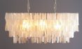 Capiz Chandelier Rectangular