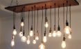 Bare Light Bulb Chandelier