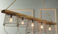 Wire Basket Chandelier