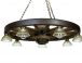 Rustic Wagon Wheel Chandelier