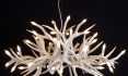 Faux Antler Chandelier White