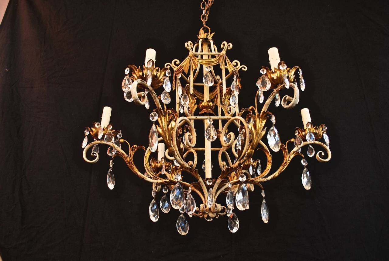 Full Size of Wrought Iron Andl Chandelier For At 1stdibs Floor Lamp Ceiling Fan Light Kit Pottery Barn Small Dark Brown Lighting Crystal Adele Antique Black Earrings Casbah Chocolate Balls Modern Bead