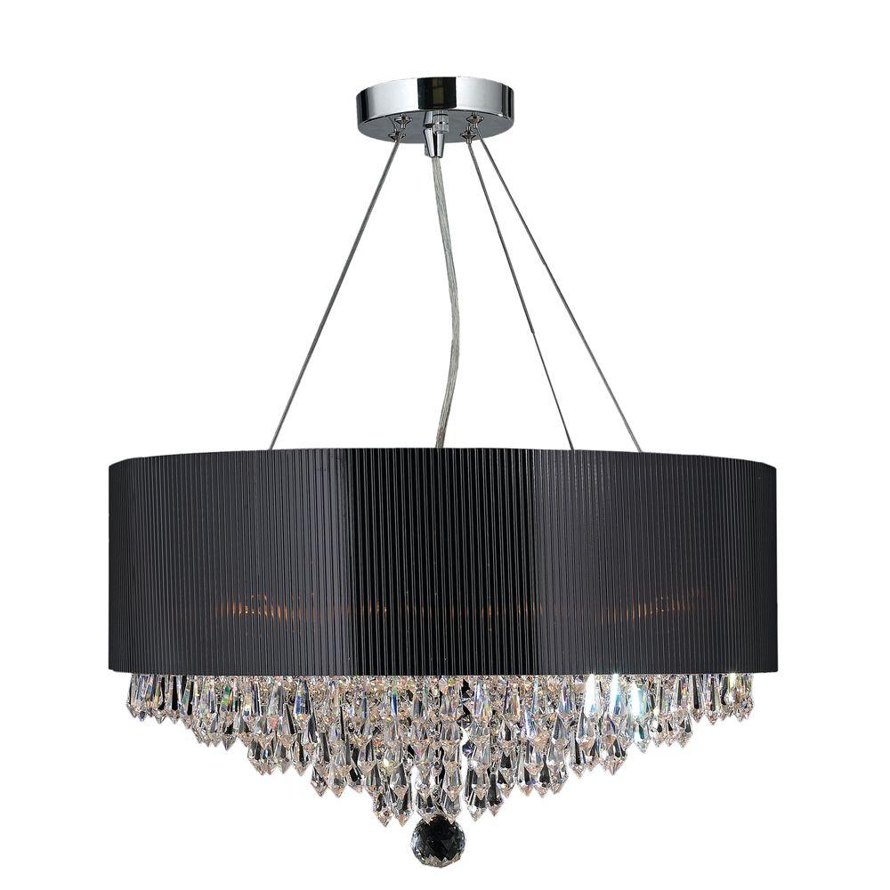 Full Size of Drum Shapedelier Shades Pendant Lighting With Crystals Light Diy Large Shade Crystal Modern Lights Black Chandelier Uk Lowes