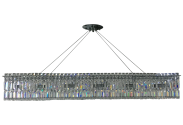 Modern Rectangular Crystal Chandelier